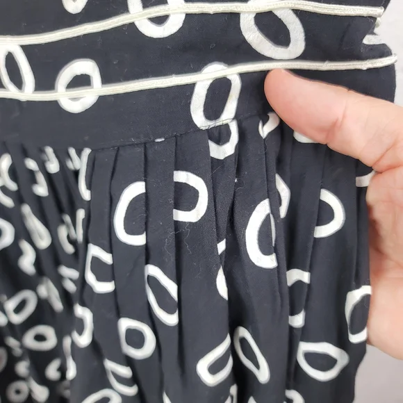 Vintage 80's-90's High Fashion Printed A-Line Dress Large - Picture 6 of 10